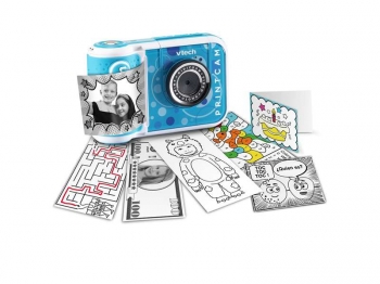 Vtech Kidizoom Print Cam, Cámara De Fotos Instantánea Y Vídeos Para Niños +5 Años, Versión Esp Azul, Color (3480-549122)