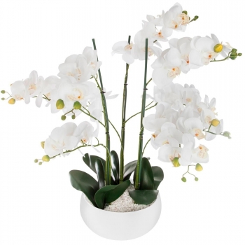 Orquídea De Polietileno/espuma Eva Atmosphera 45 X 45 X 61,5 Cm Blanco