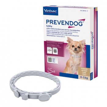 Prevendog Collar Antiparasitario Para Perros De Razas Pequeñas. 1 Unidad De 35 Cm