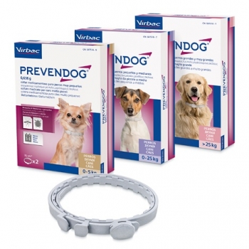 Prevendog Collar Antiparasitario Para Perros De Razas Pequeñas. 2 Unidades De 35 Cm
