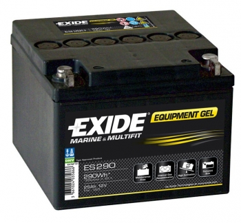 Bateria Exide Gel Es290 12v - 25ah - 280a. 166x175x125