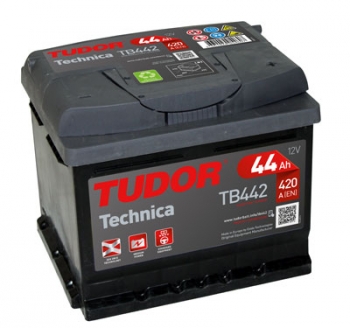 Batería Tudor Tb442 - 44ah 12v 420a. 207x175x175