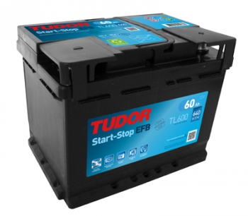 Batería Tudor Tl600 - 60ah 12v 650a. 242x175x190