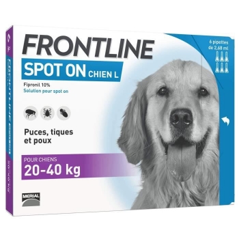 Frontline Spot On Dog 20-40kg - 6 Pipetas