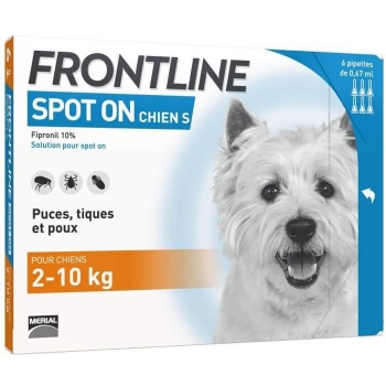 Frontline Spot On Dog 2-10kg - 6 Pipetas
