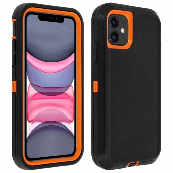 Carcasa Protectora Iphone Xr Rígida Multicapas Bumper – Naranja