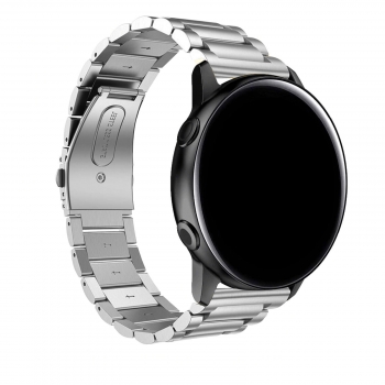 Correa Galaxy Watch Active2 40mm / Gear S2 Sport Acero Inoxidable – Negro