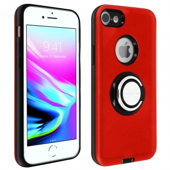 Carcasa Iphone Se 2020 / 7 / 8 Protectora Anilla-soporte – Rojo