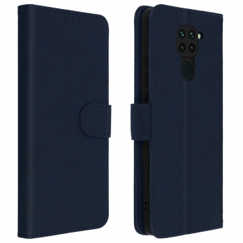 Funda Xiaomi Redmi Note 9 Libro Billetera F. Soporte – Azul
