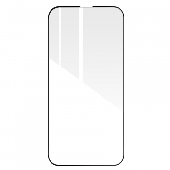 Cristal Iphone 13 Pro Cristal Templado 9h Biselado Transparente / Negro