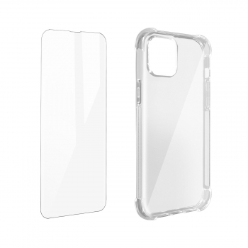 Pack Protección Iphone 13 Funda Flexible + Cristal Templado Transparente