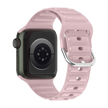 Correa Apple Watch 49mm, 45mm, 44mm, 42mm Silicona Ajustable Rosa