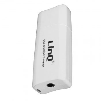 Adaptador Audio Bluetooth Usb / Jack 3.5mm Función Kit Manos Libres Linq Blanco
