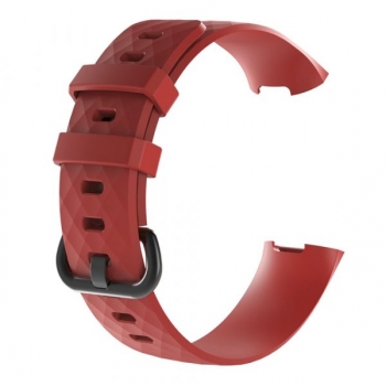 Actecom Correa De Reloj Para Fitbit Charge 3 Roja Pulsera Silicona Soft Calidad Pulseras De Reemplazo De Muñeca Fitbit Charge 3