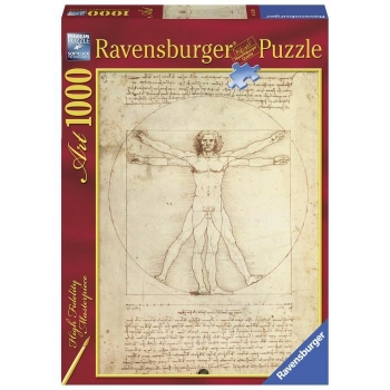 Ravensburger Puzzle 1000 P Colección De Arte - El Hombre De Vitruvio / Leonardo Da Vinci