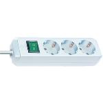 Extension Socket Eco-line 3-way 5.00 M White - Protective Contact