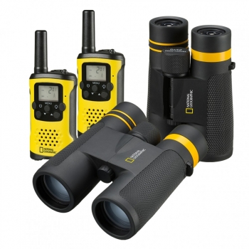 Pack Prismáticos 8x42 + Walkie-talkies National Geographic