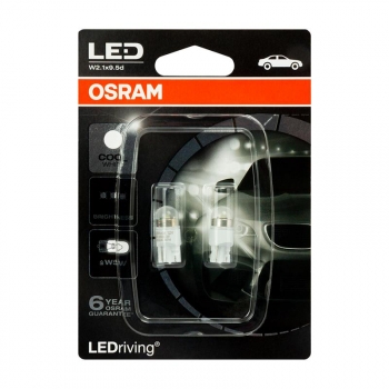Lámpara Osram ® 2850cw-02b W5w 1w-w2.1x9.5d Led Driving 6000k 12v.