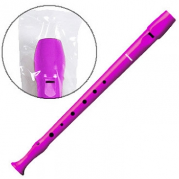 Flauta Hohner 9508 Color Rosa Funda Verde Y Transparente