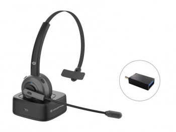 Auricular+mic Conceptronic Wireless Con Base De Carga
