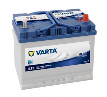 Batería Varta E23 - 70ah 12v 630a. 261x175x220