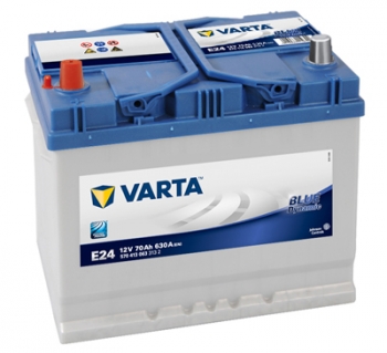 Batería Varta E24 - 70ah 12v 630a. 261x175x220