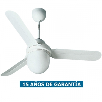Ventilador De Techo Con Luz Vortice 61001 Nordik Design 1s 90cm Blanco