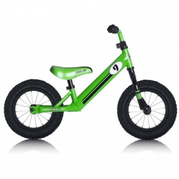 Bici Aprendizaje Rebel Kidz 12,5" Air Acero, Racing Verde