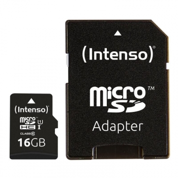 Tarjeta Micro Sd Intenso 16 Gb Uhs-i + Adaptador