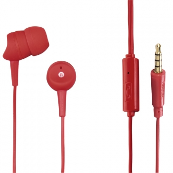 Auriculares Hama Technics Basic4phone Rojo