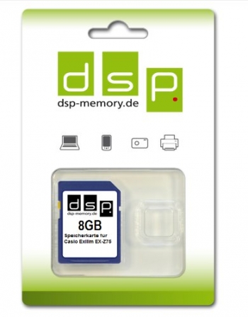 Dsp Memory Z De 4051557405820 tarjeta De Memoria De 8 gb Para Casio Exilim Ex-z75