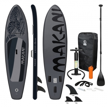 Tabla Hinchable Makani Paddle Surf/ Sup 320x82x15 Cm Negro Ecd Germany