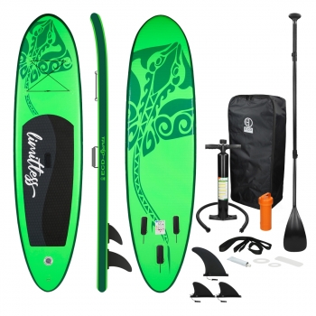 Tabla Hinchable Limitless Paddle Surf 308x76x10 Cm Verde Ecd Germany