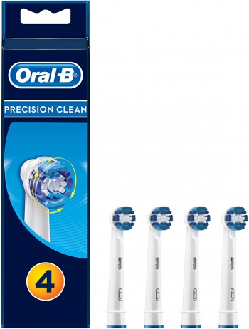 Oral B Pack De 4 Cepillos Precision Clean, Eb20-4, Cabezales De Recambio Para Cepillo De Dientes Eléctrico Recargable