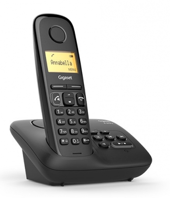 Gigaset A270a Teléfono Dect Negro Identificador De Llamadas