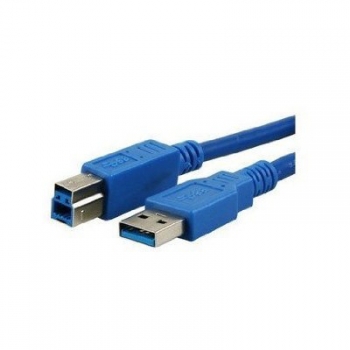 Mediarange - Cable Impresora Usb 3.0 1.8mts Azul
