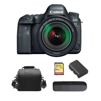 Canon Eos 6d Ii Kit Ef 24-105mm F3.5-5.6 Is Stm + 64gb Sd Card + Camera Bag + Lp-e6n Battery + Memory Card Reader