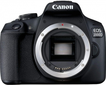 Canon EOS 2000D BK BODY EU26 Cuerpo de la cámara SLR 24,1 MP CMOS 6000 x 4000 Pixeles Negro - Cámara digital (24,1 MP, 6000 x 4000 Pixeles, CMOS, Full HD, Negro)