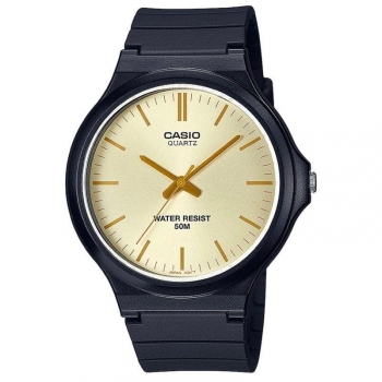 Reloj Anal?gico Casio Collection Men Mw-240-9e3vef/ 48mm/ Negro Y Dorado