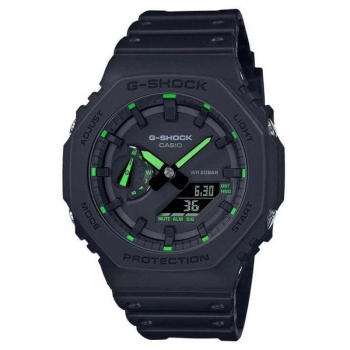Reloj Analógico Digital Casio G-shock Trend Ga-2100-1a3er/ 49mm/ Negro Y Verde