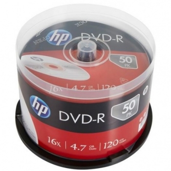 Hewlett Packard Hp Dvd-r 47gb 16x Tarrina De 50 Unidades
