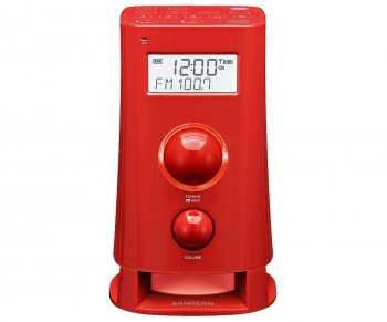 Sangean K-200 Rojo Radio Despertador Digital Am Fm Pantalla Lcd 2.5''