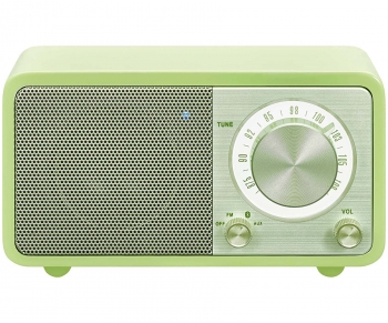 Sangean Wr-7 Verde Radio Analógica Sobremesa Fm Bluetooth Batería Li-ion Recargable