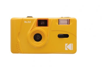 Kodak M35 Da00233 - Cámara Recargable De 35 Mm, Objetivo Gran Angular Fijo, Visor Óptico, Flash Incorporado, Pila Aaa - Amarillo