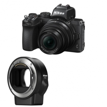Nikon Z50 Black Kit Nikkor Z Dx 16-50mm F3.5-6.3 Vr + Ftz Mount Adapter