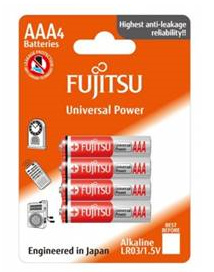 Pilas Fujitsu Alkalina Aaa Pack 4u