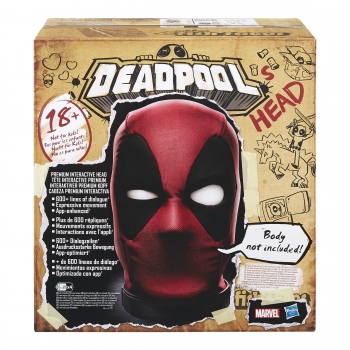Deadpool Cabeza Premium Interactiva - Accesorio - Marvel  - Adulto+