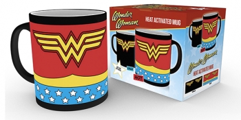 Taza Mágica Reactiva Al Calor Dc Comics Vestido Wonder Woman