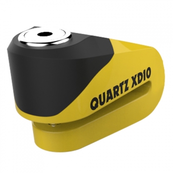 Oxford Candado Moto De Disco Quartz Xd10 (pin De 10 Mm) Amarillo / Negro