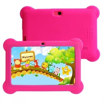 Tableta Para Niños Q88 7" Quad Core 1gb Ram + 8gb Rom Android - Rosa